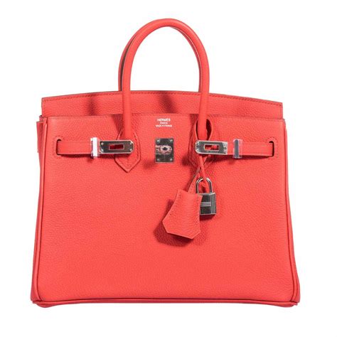 HERMES Togo Birkin 25 Capucine 722458